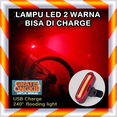 Lampu Sepeda Lipat Polygon MTB LED USB ReCharge 120 Lumens DC115