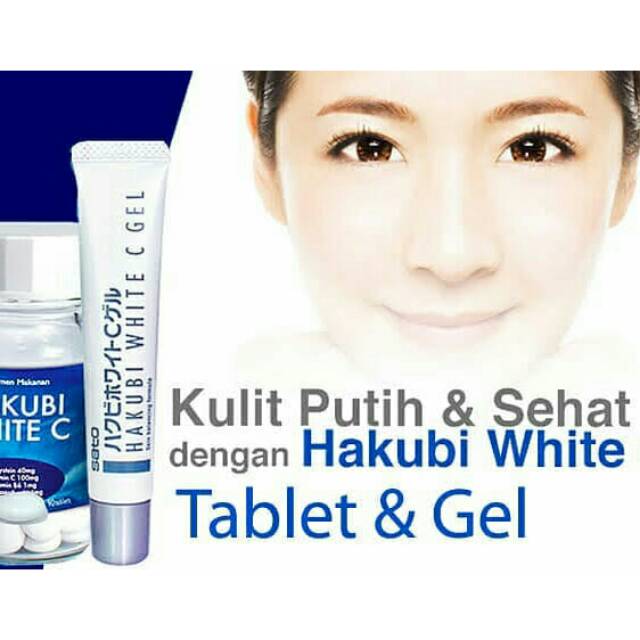 Paket Hakubi white c gel dan tablet