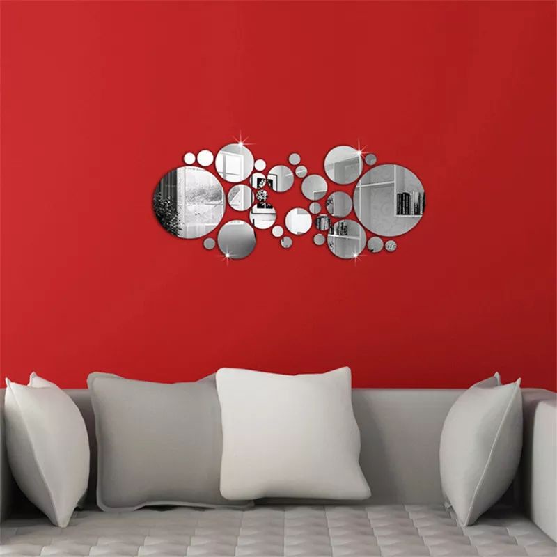 Stiker Cermin Akrilik Bulat Mirror Wall Sticker