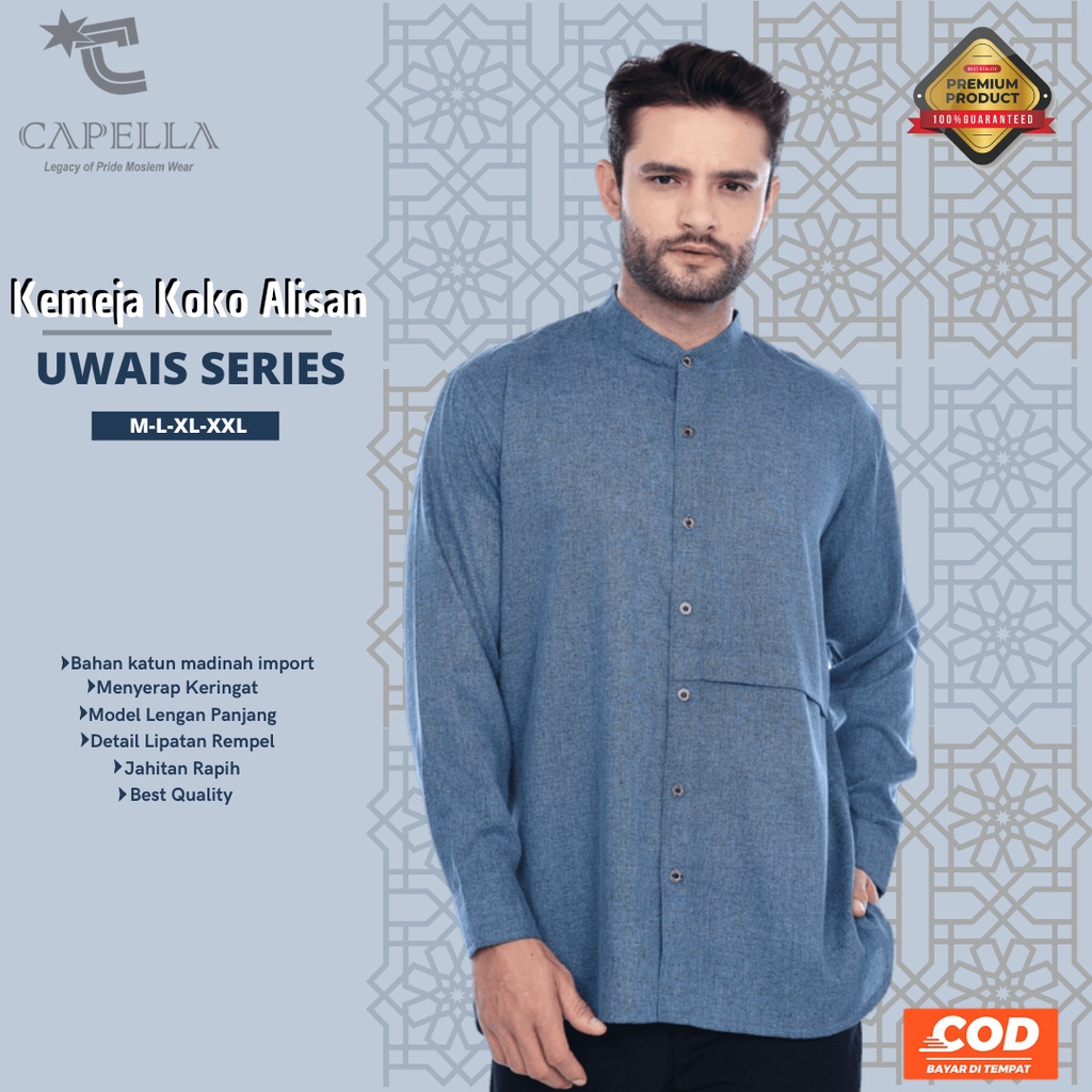 koko dewasa Baju Koko Kurta alisan Pria Dewasa Hem Terbaru Lengan Panjang Katun Madinah  Best Qualit