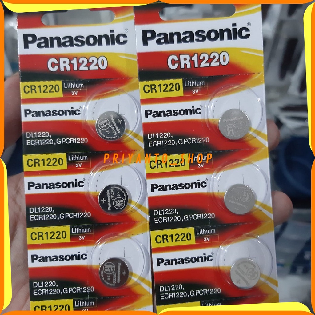 Batre / Baterai Lithium Panasonic 3V CR 1220 - Baterai Kancing Original panasinic cr 1220