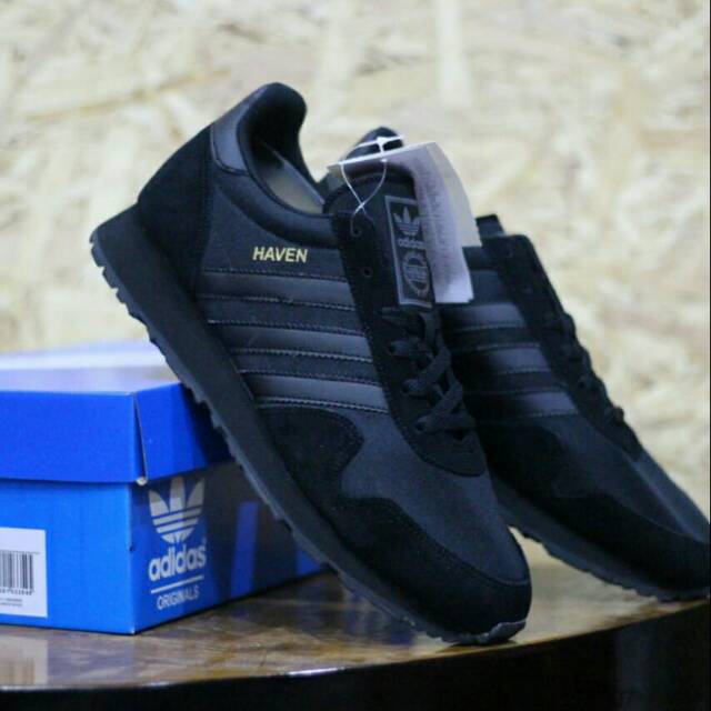 Adidas HAVEN fullblack original indonesia