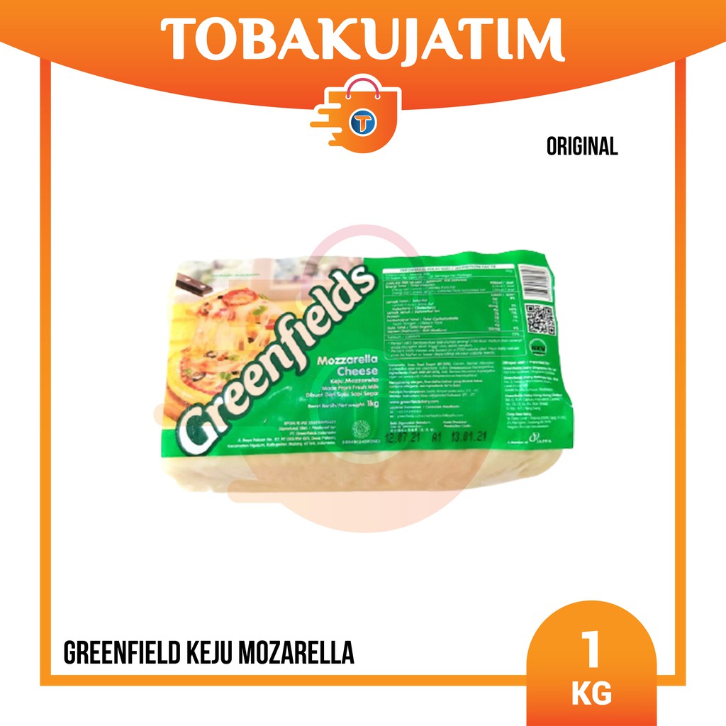 

GREENFIELDS MOZZARELLA 1 kg ORI keju mozarela