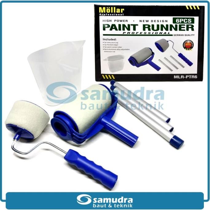 MOLLAR Kuas Roll Pintar Facil Paint Roller Set Alat Cat Tembok Dinding