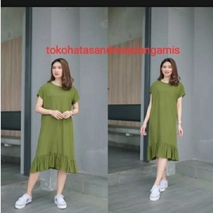 COD_Daster ruffle termurah/daster jersey polos/daster jumbo/daster terbaru/daster mayung/daster remp