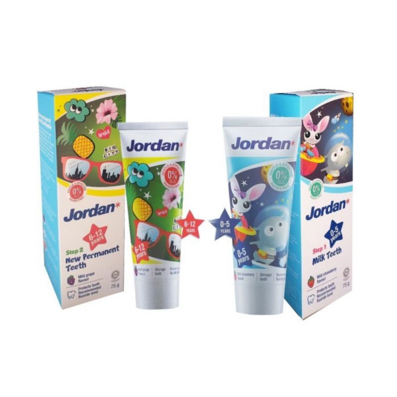 JORDAN Toothpaste Step 1 &amp; Step 2