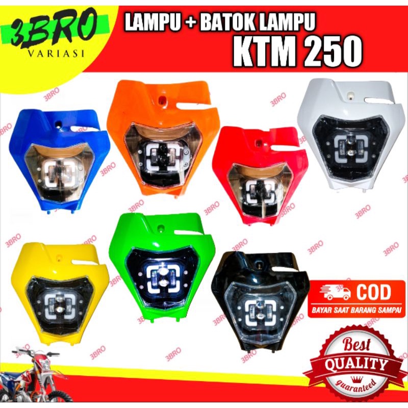 headlamp lampu + batok lampu ktm sixday 250 berkualitas