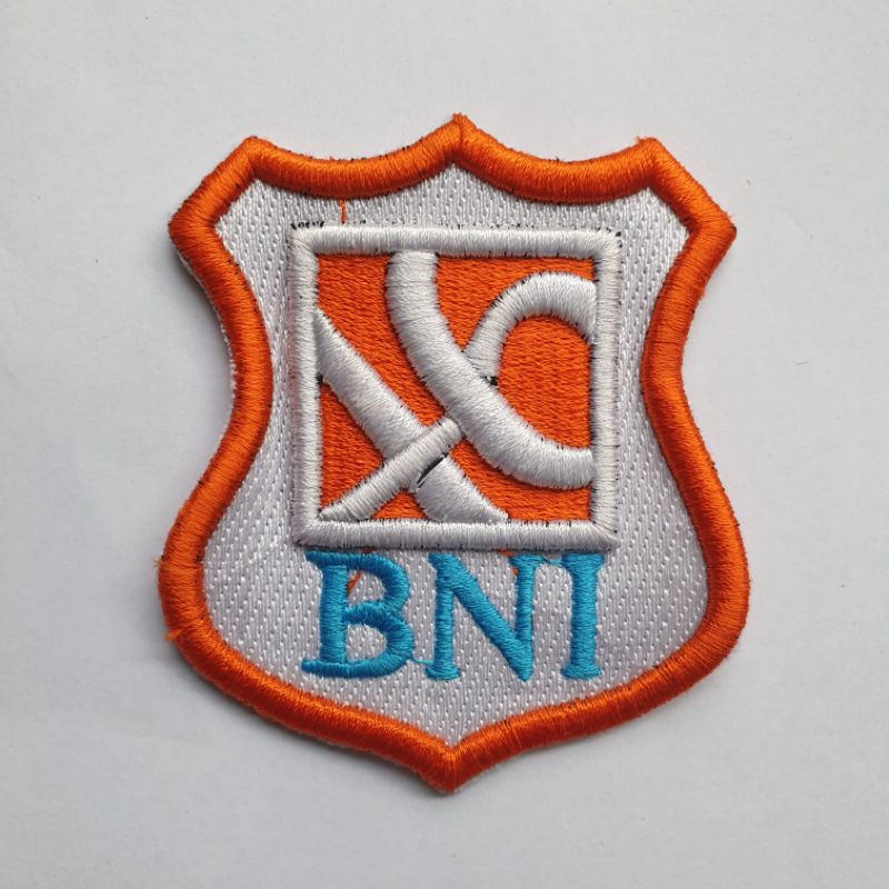 Bordir Logo bank Untuk Satpam