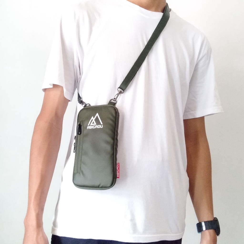 Daily Slingphone Abigadu / sling pouch  Anti air / hanging wallet  / gantungan leher /tas selempang hp| Abigadu UI