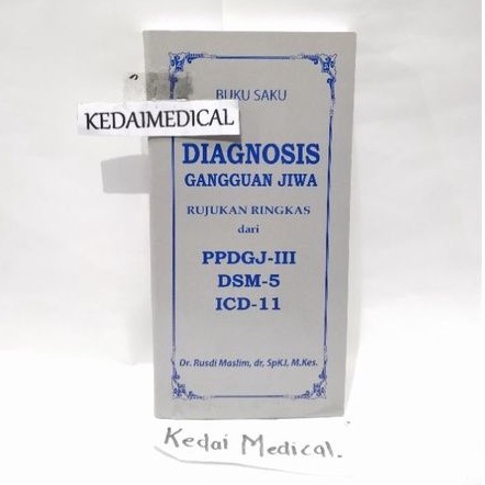 BUKU SAKU DIAGNOSIS GANGGUAN JIWA PPDGJ TERBARU MURAH