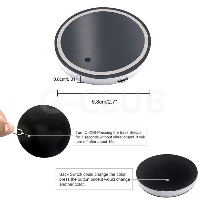 2 Pcs Tatakan Mobil Anti Slip Dengan Lampu Led 7 Warna Dan Port USB Untuk Land Rover