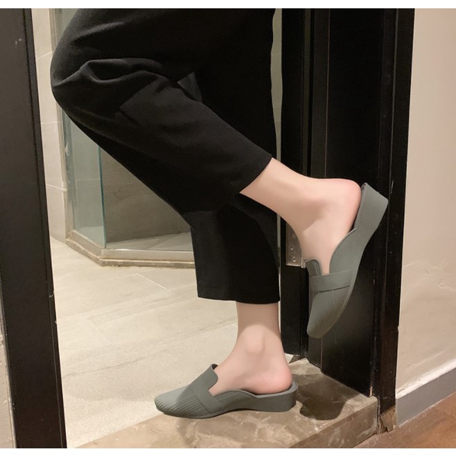 Slop Wedges Wanita Slop Heels Tawana Ready Stock