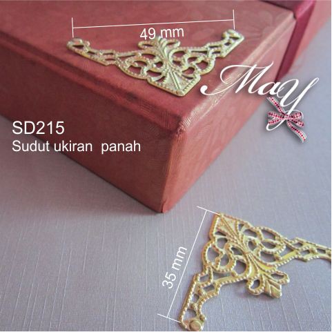 

144 pcs sudut ornamen kotak gift box . SD215