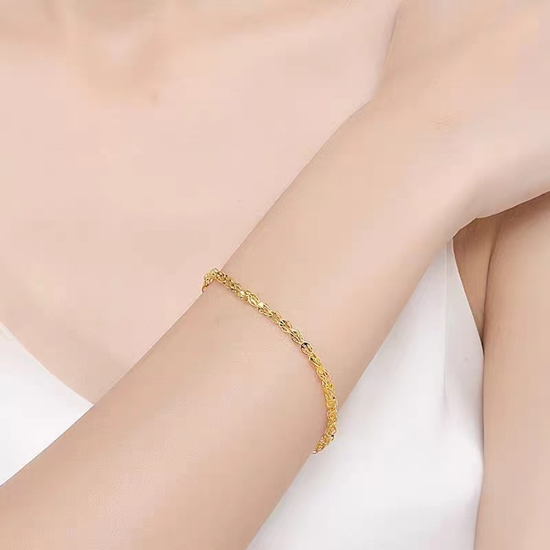 Gelang Klasik Emas Warna Wanita Modis Simple