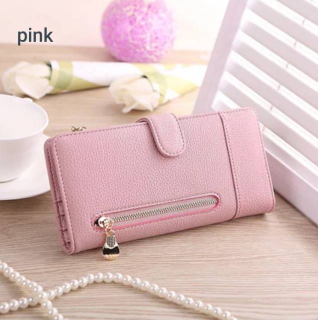 Promo Dompet Panjang Wanita Elegan Lucu Murah