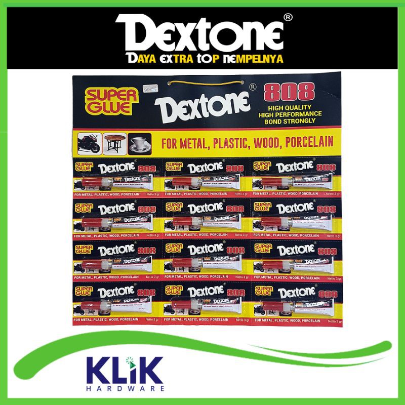 Dextone Lem Super Glue Power Glue Instant 808
