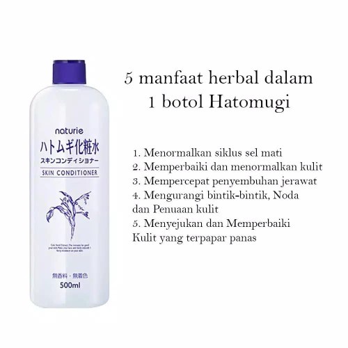 Hatomugi Skin Conditiner 500ml free botol spray