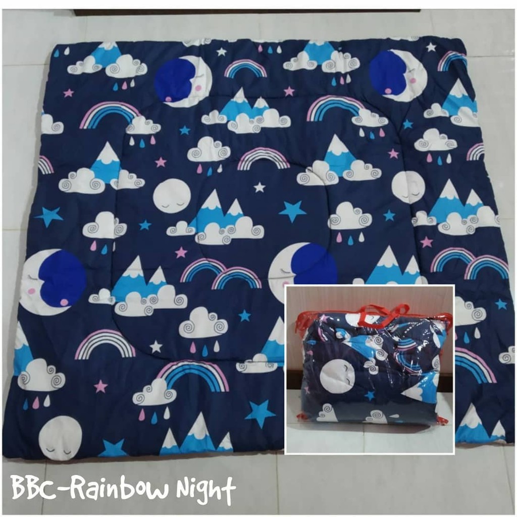 Bedcover baby homemade karakter anak cewek cowok motif terlaris Rainbow Night