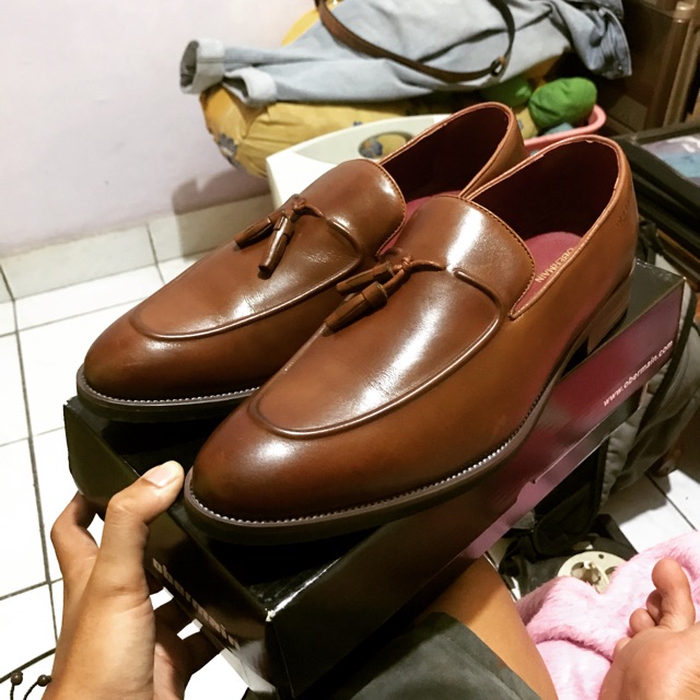 Sepatu Formal Pria Obermain size 44 Original Full Leather