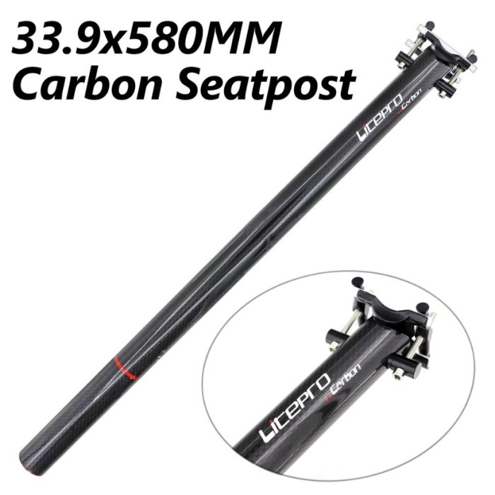 Seatpost LITEPRO KARBON Fiber 33,9x580mm Folding Bike Original