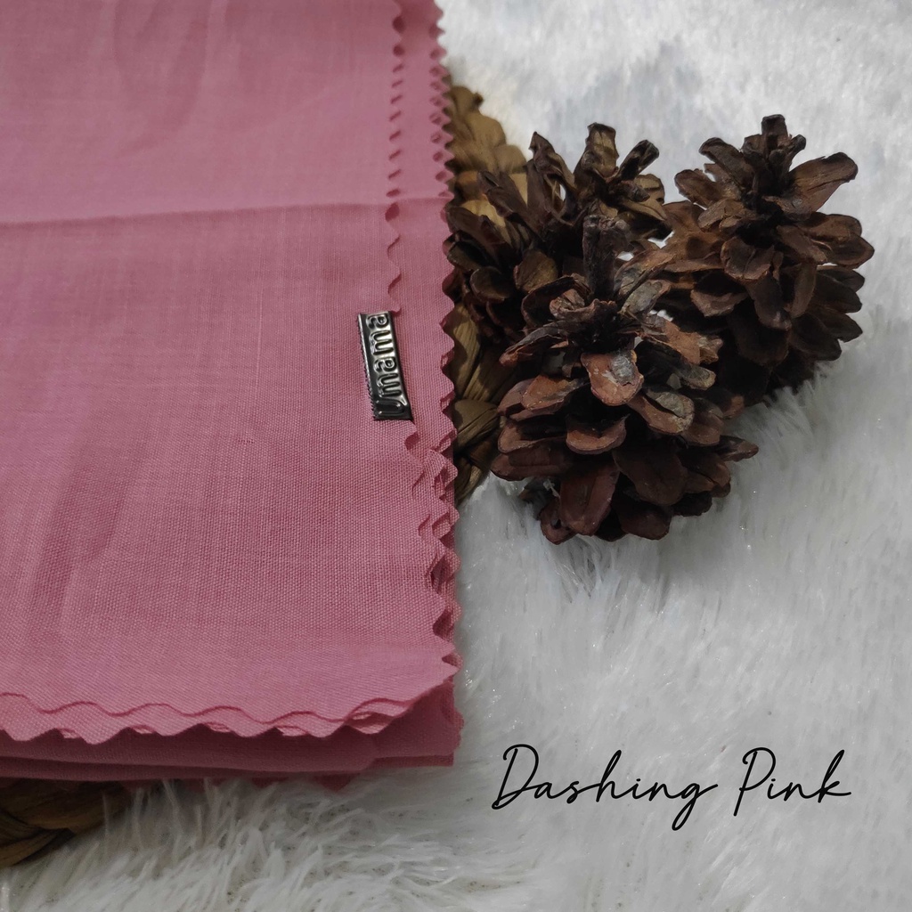 HIJAB SEGI EMPAT VOAL UMAMA LC, JILBAB LASERCUT, VOAL UMAMA, SEGI EMPAT VOAL-Dashing Pink