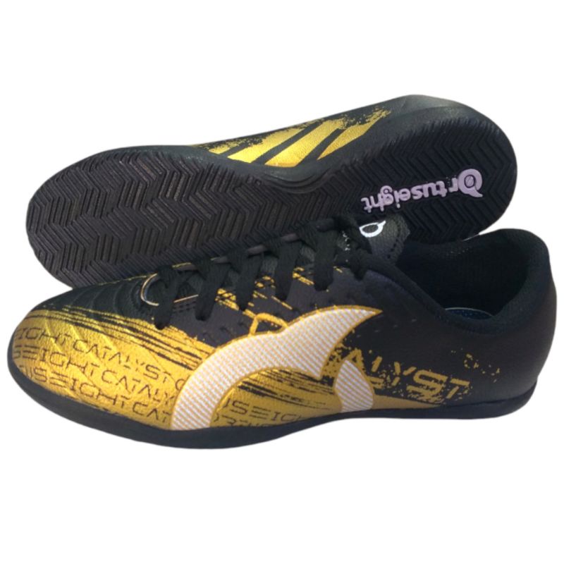 Sepatu Futsal Ortuseight Hitam Emas | Premium Grade Ori