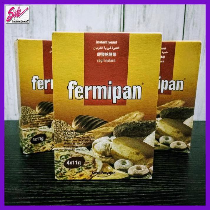 

Giragi- Fermipan 4 X 11Gr , Instant Yeast / Ragi Instan Box -Makanan-Minuman.