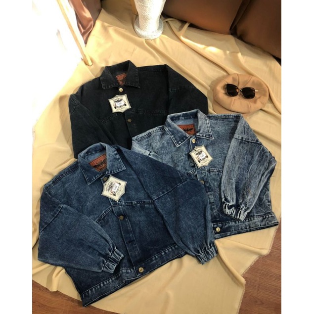 Jaket Jeans Wanita Premium Tebal LD 120