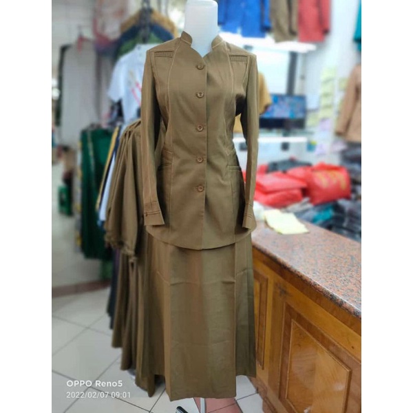 blazer Pemda tua set rok A blazer kode C