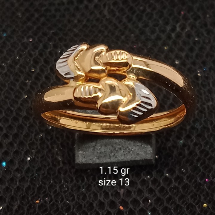 Cincin Emas 17K - 1.15 gr Kadar 750 - 1567