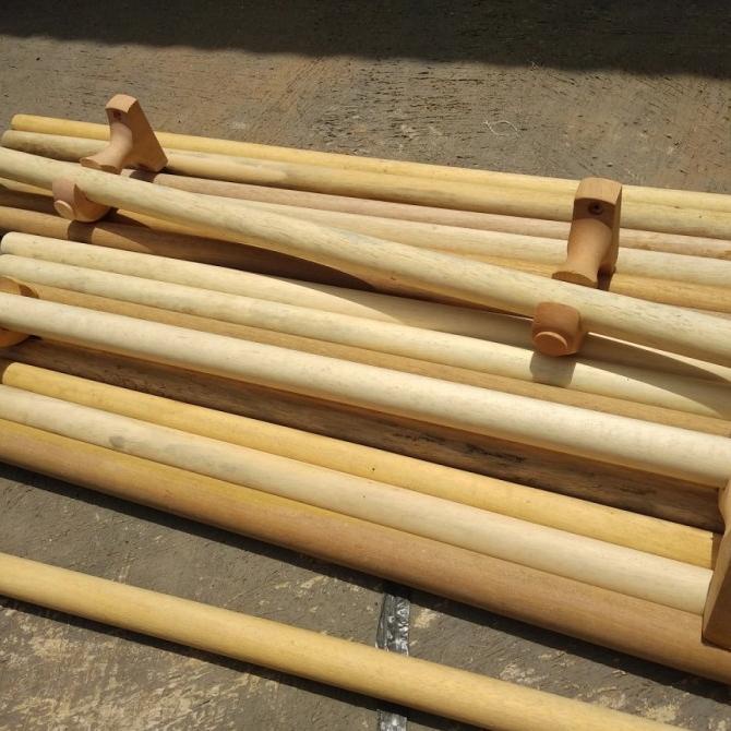 Tongkat Gorden Panjang Kayu Tiang Gordyn Stik Hordeng Batang Gordeng