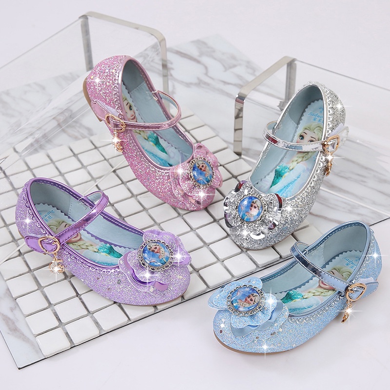 Sepatu Frozen Anak Perempuan 24-37 Sepatu Princess Elsa Anna Girl Party FLAT Shoes Anak