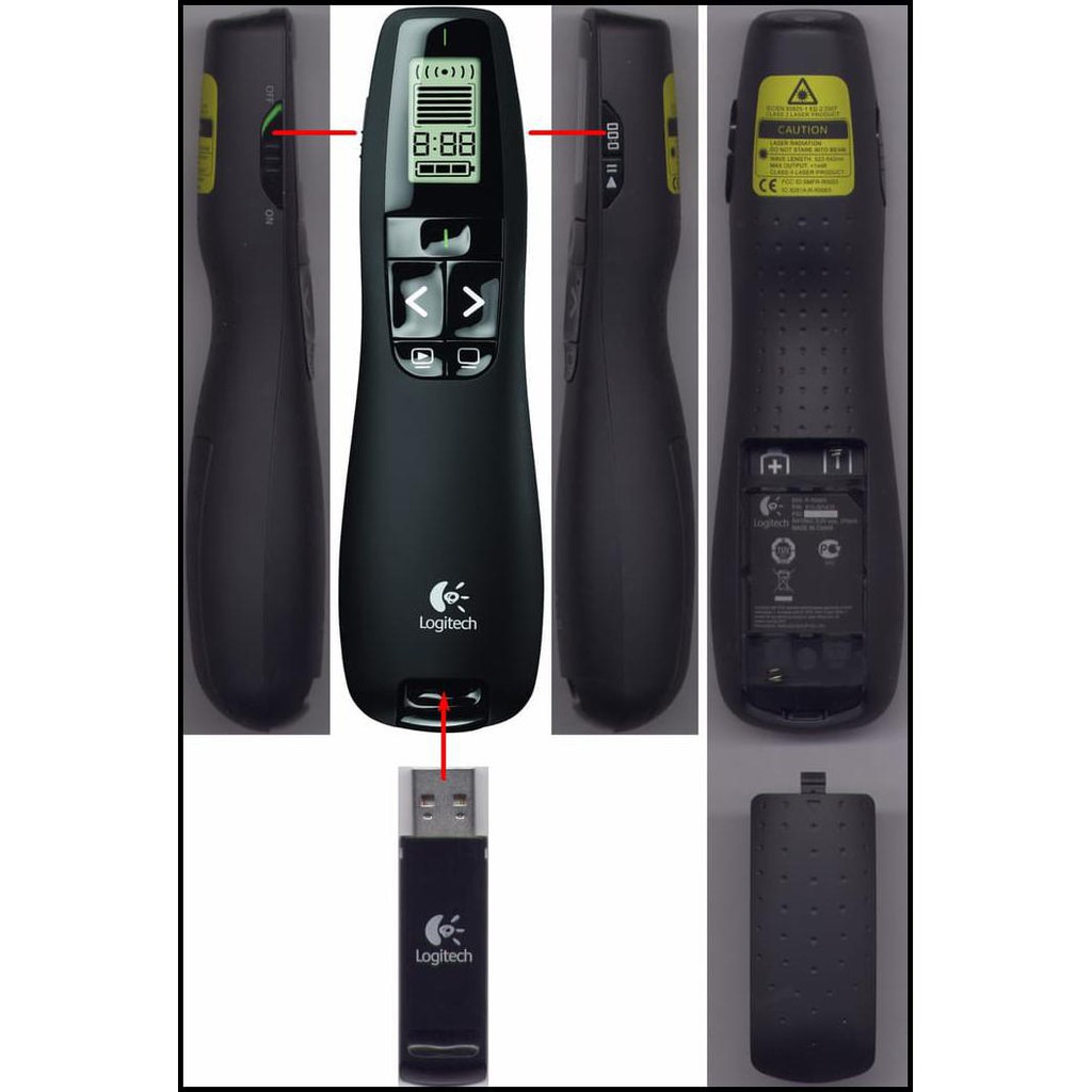 LASER POINTER PRESENTER LOGITECH R800