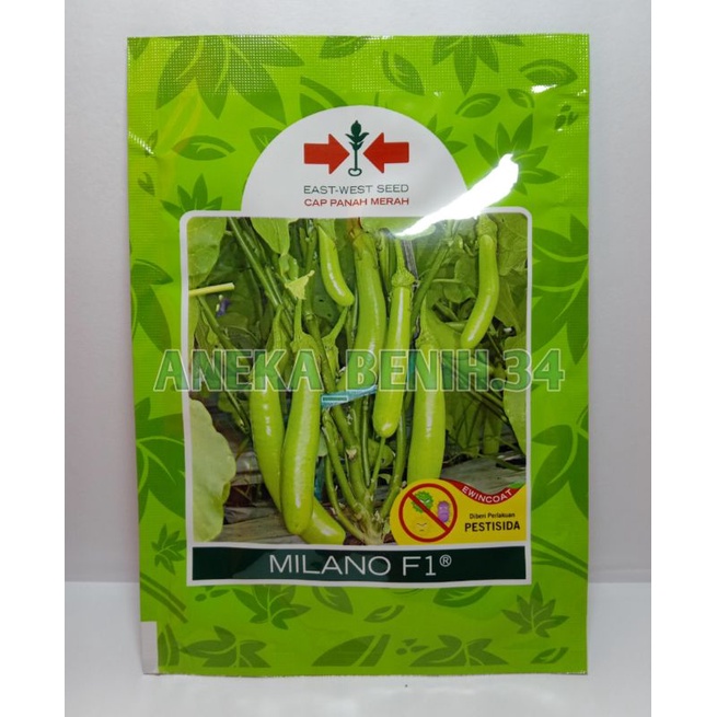 Benih Terong Hijau Milano F1 1.100 Butir - Cap Panah Merah