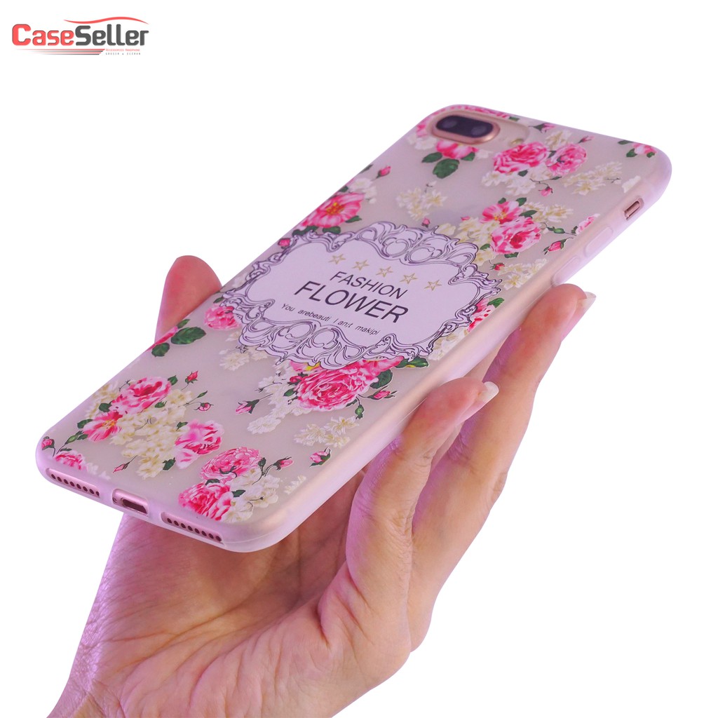 CaseSeller - SoftCase / Softshell / Silicone Motif Bunga Sakura Xiaomi Redmi Poco F1 MI5X Note 5 Pro