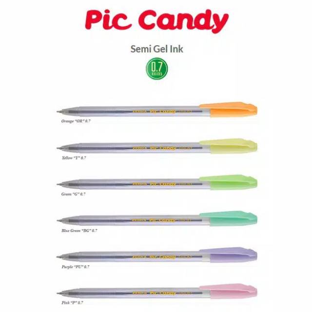 

Pulpen Zebra Piccandy Tinta Hitam Semi Gel 0,7 mm (Barrel Colour : Warna - Warni )