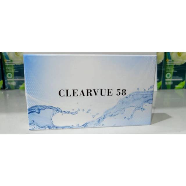 Softlens Clearvue 58 Bening softlens clear bulanan monthly