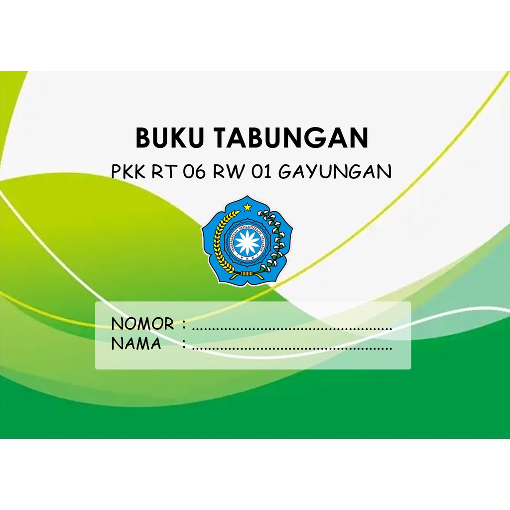 

BUKU TABUNGAN CUSTOM KHUSUS ORDER DIATAS 100PCS
