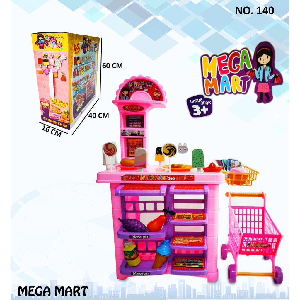 MAINAN ANAK TROLLY MEGAMART 140