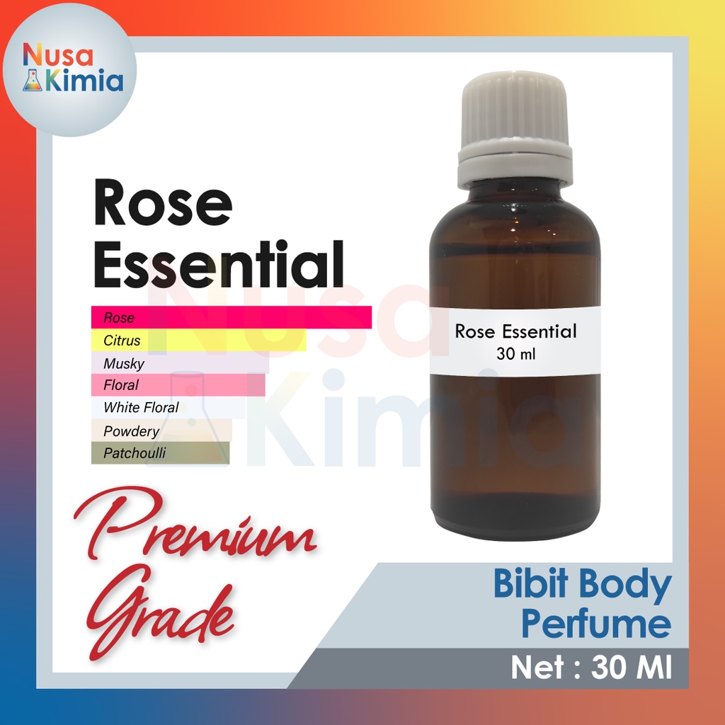 Bibit Minyak Wangi Refill Rose Essential Premium Grade