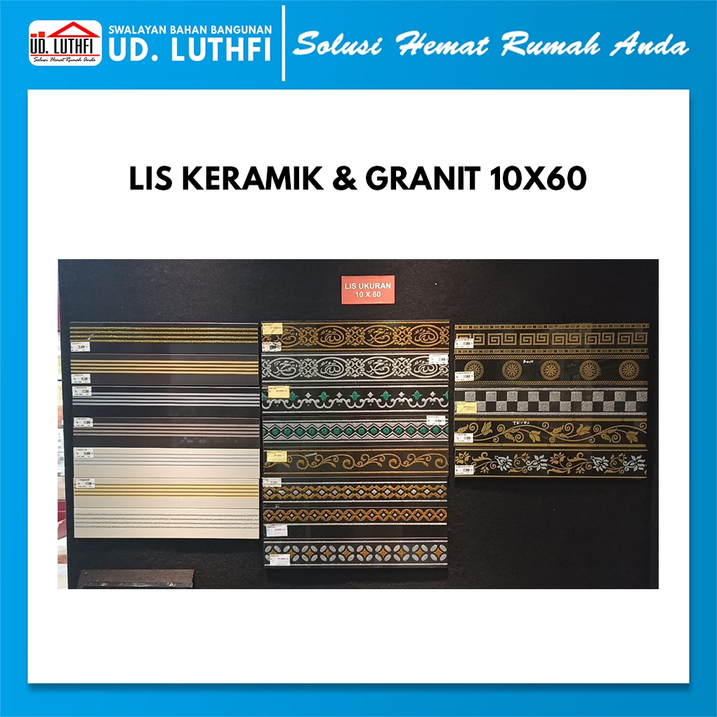 Jual Lis Keramik Granit Dinding Motif Ukur 10x60cm Shopee Indonesia 6395