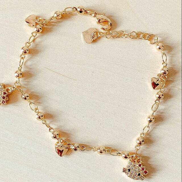 Gelang Anak Hellokitty Gold Xuping