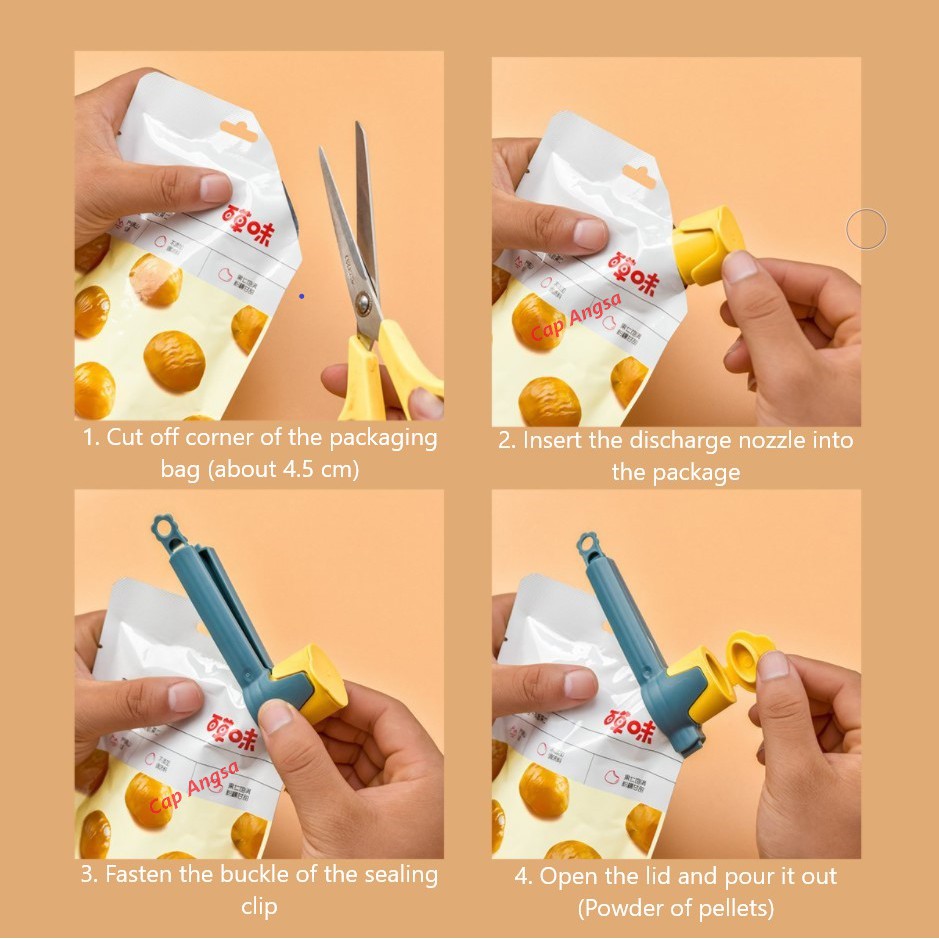 SEAL &amp; POUR BAG CLIP SNACK SEALING CLIPS JEPITAN PENJEPIT CLAMP BAG SEALER PENUTUP KLIP TINY KECIL