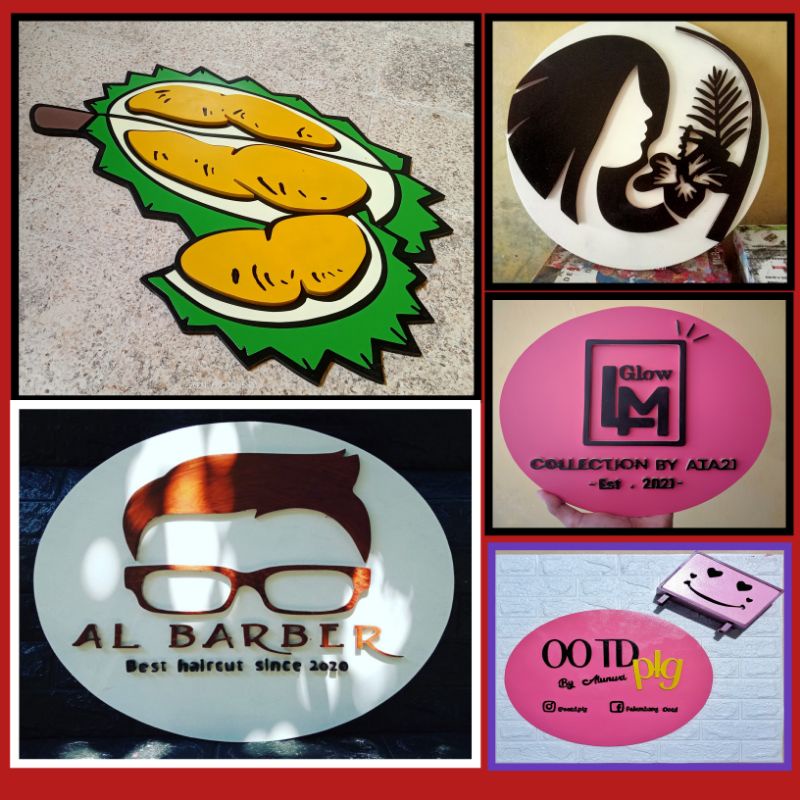 Custom Logo Kayu Dekorasi Toko Logo Kayu Buat Logo Kayu Buat Logo  free mahkota