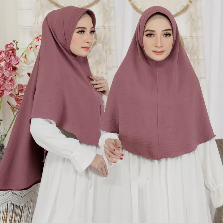 bergo maryam Crinkle ped jumbo diamond