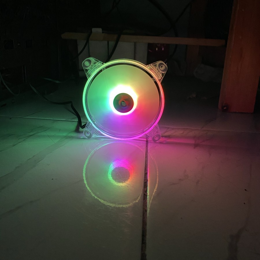 XBT Dragon Fan Casing 12CM RING LED - Fan Case XB-112A RGB Rotating