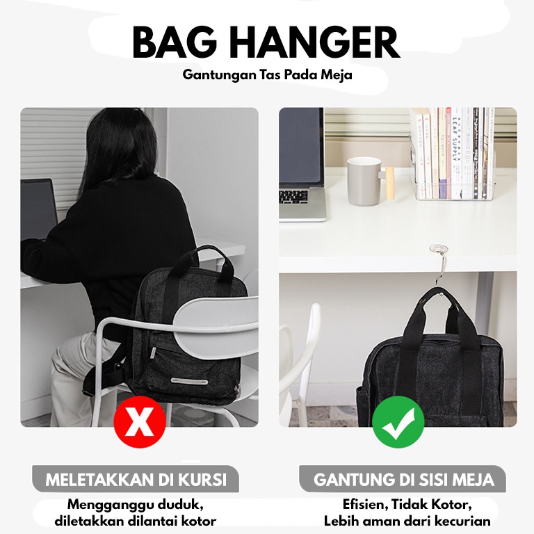 Bag Hanger / Gantungan Tas Pada Meja