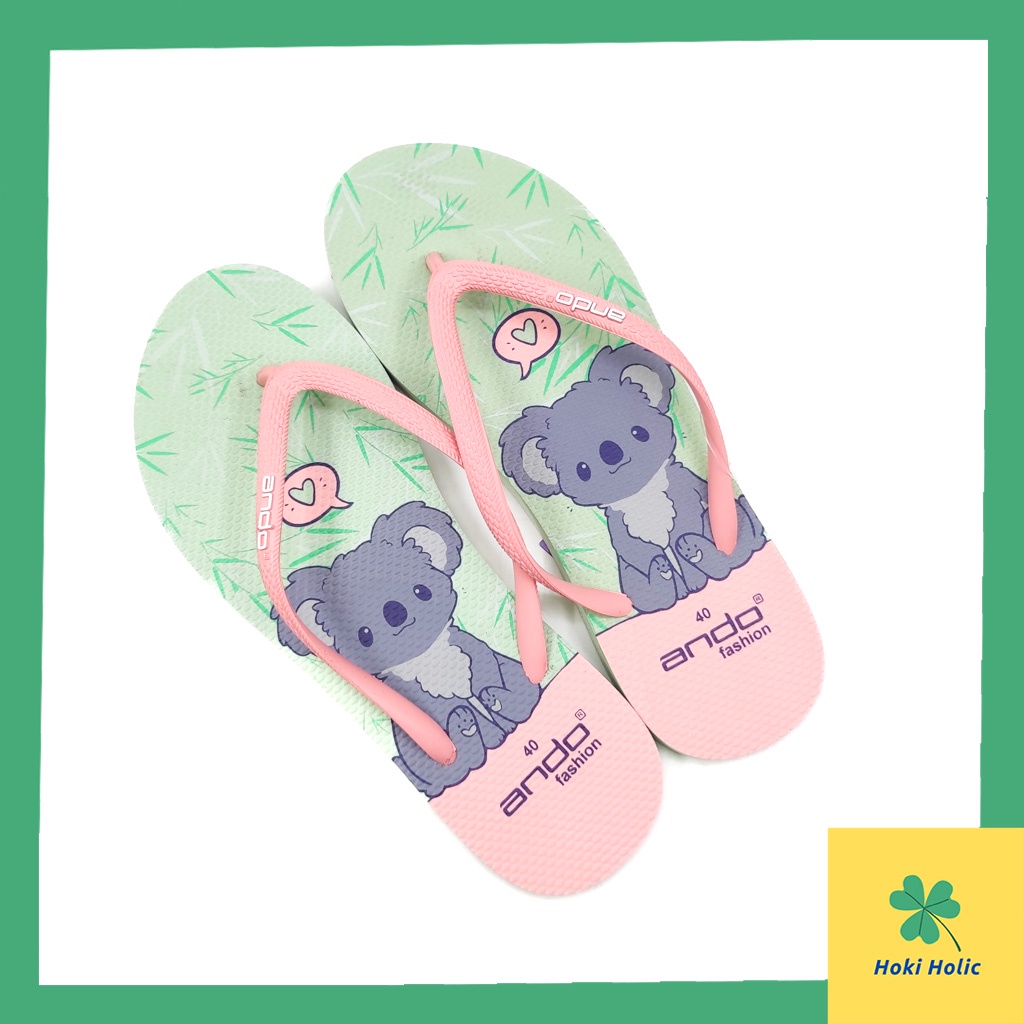 Ando Fluffy - Sandal Jepit Wanita Ando Terbaru - Sandal Perempuan