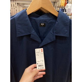  Uniqlo  Open Collar Short Sleeve Shirt MEN Shopee Indonesia