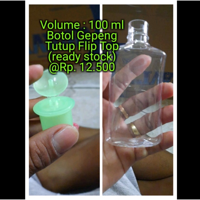 Jual Botol Gepeng Tutup Flip Top Ml Botol Botolplastik Sanitizer Multiguna Serbaguna